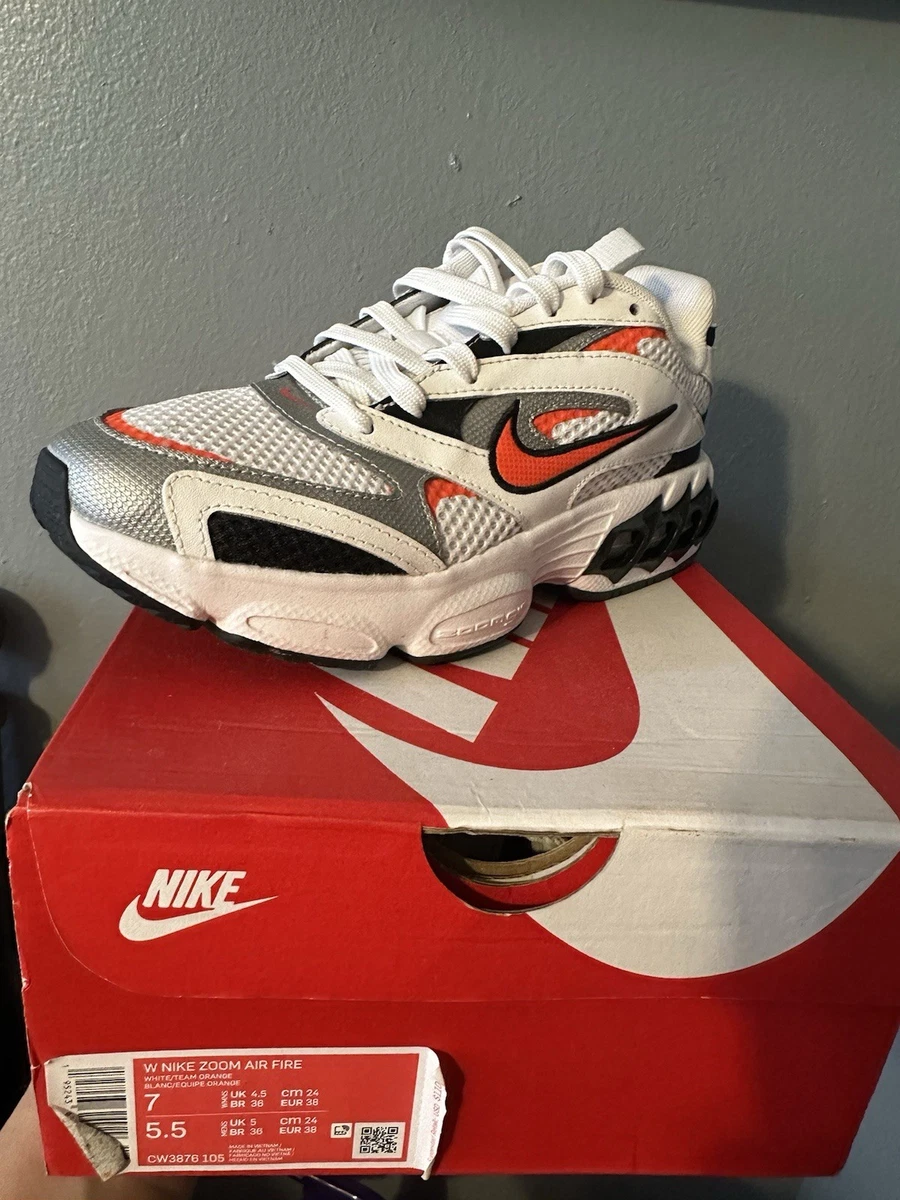 Nike Zoom Air Fire White Team Orange W for sale | eBay