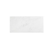 10 Pack 6"x12" Futuro White Matte Porcelain Marble Look For Floor & Wall Tile