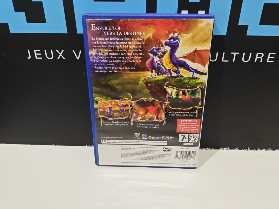 Jeu PS2 La Légende De Spyro : Naissance D'un Dragon - Complet - Édition FR - Très Bon état