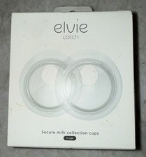 Elvie Catch Secure Milk Collection Cups 2 Cups Discreet Reusable New