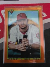2020 Bowman 1990 Bowman Orange Refractor  /25 Mike Trout #90B-MT