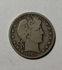 1902-S Barber Half Dollar Nice Original VG