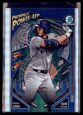 2024 Bowman Chrome Prospect Power-Up Spencer Jones Yankees PP-9