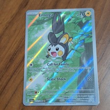 Pokemon Emolga 112/086 Sv: Black Bolt Rare Reverse Holo 70 HP Basic English on eBay