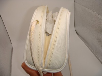 VINTAGE GIVENCHY PARIS WHITE LEATHER BAG CLUTCH ESTATE | eBay