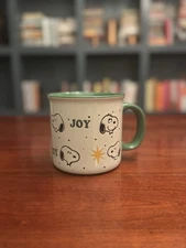Peanuts Snoopy Joy Mug 20oz Ceramic Oversized Gibson Christmas Cup (embossed)