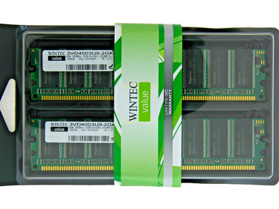 WINTEC 3VD4003U9-2GK 2GB Kit 2x1GB DDR1 400MHz NON ECC UDIMM 184 Pin 2RX8
