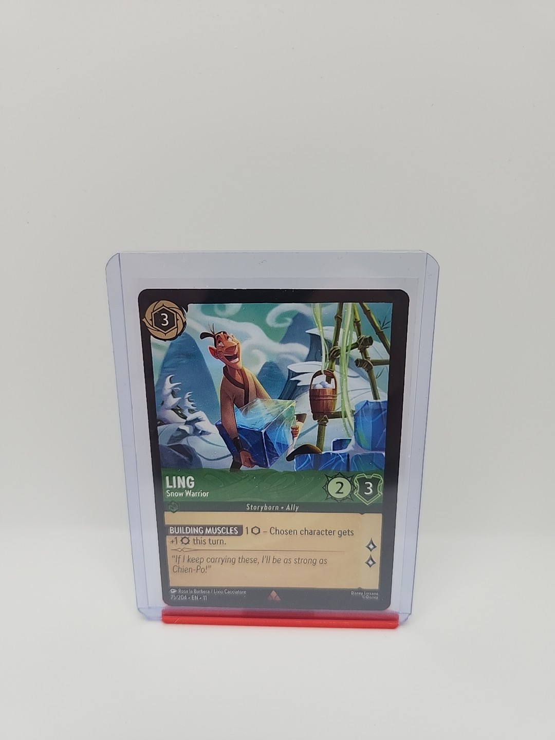 Disney Lorcana Winterspell - Ling Snow Warrior 75/204