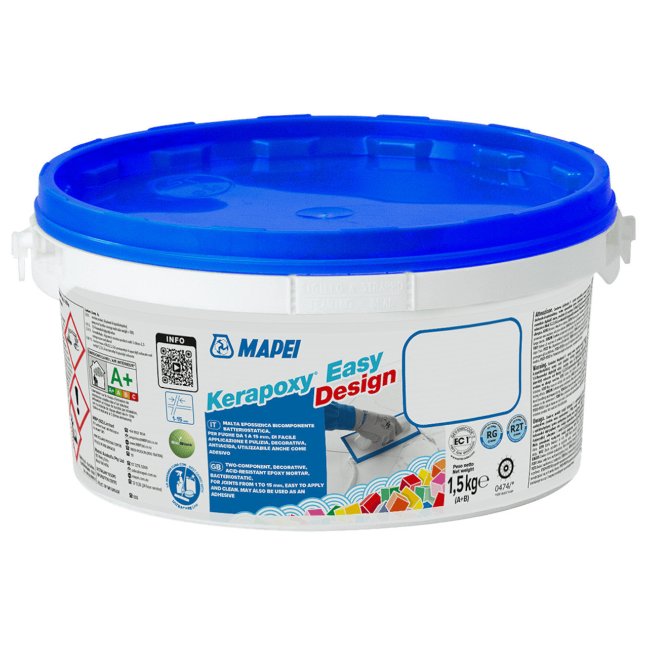 Mapei Kerapoxy Easy Design - Two Part Epoxy Grout - White (100) - 1.5 kg