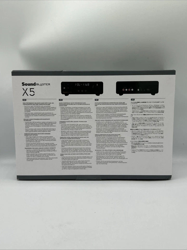 Creative Sound Blaster X5 External USB DAC Hi-Res 32BIT/384KHZ Brand New Sealed - Image 2 of 4