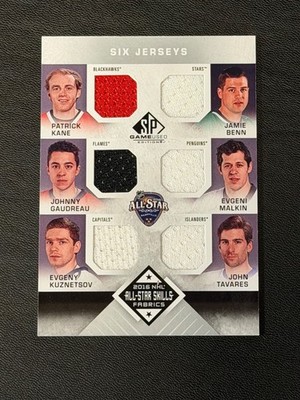 2016-17 Upper Deck Game Used Six Jersey All Star Patrick Kane AS-6-ASTA