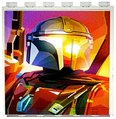 Lego Star Wars MANDALORIAN DIN DJARIN 1 of 1 Custom UV Printed Window Panel