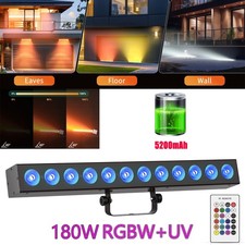 180W RGBW 12 LED Wal Washer Licht Bar DMX Akku B&uuml;hnenlicht DJ Disco Party Show