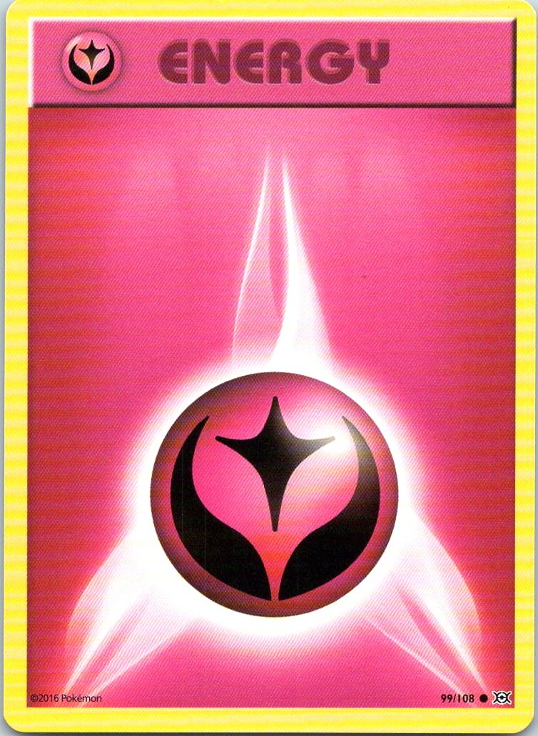 FAIRY ENERGY 99/108 COMMON EVOLUTIONS POKEMON LP