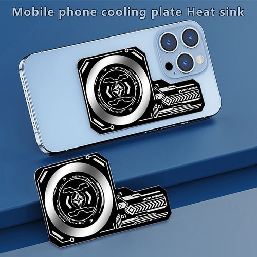 1Pc Phone Heat Sink Extend Cooling Area Game Cooler Ultra-thin Cooling Plate - Zdjęcie 8 z 12