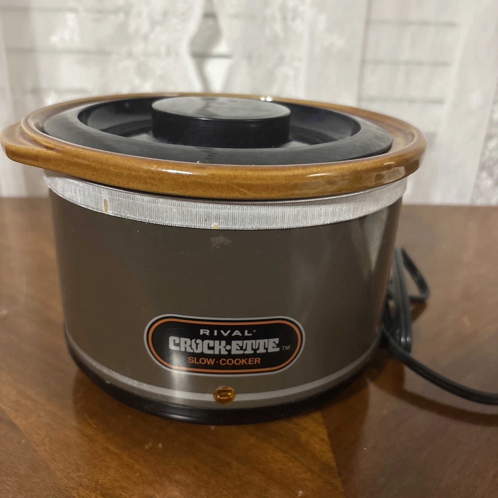 Vintage Rival Crock-ette 1 Qt Slow Cooker Crockpot 3200 Removable Crock
