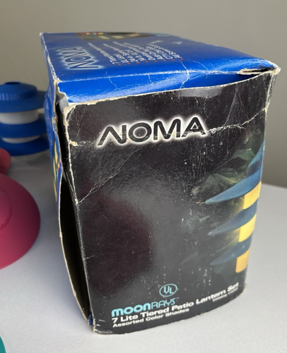 Vtg NOMA RV Camping Outdoor String Lights 2 Sets of 7 Lanterns Bulbs Not Include - 第 6/12 張圖片