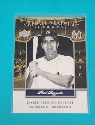 2008 Upper Deck Yankee Stadium Legacy #1485 Phil Rizzuto BASEBALL Card 7A