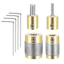 4PCS Diamond Grinder Heads for Stained Glass, Good Quality Drilling Bits Set