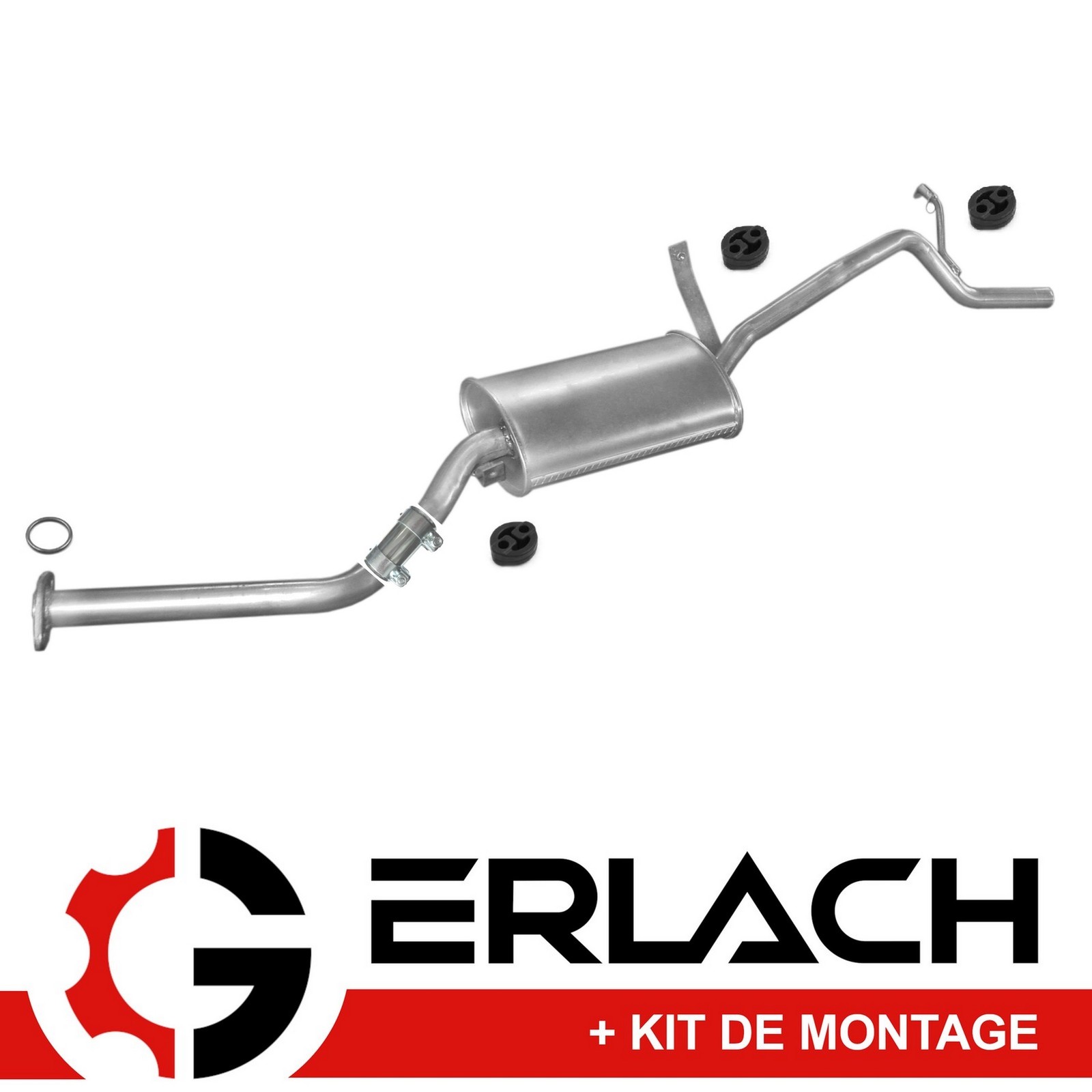 Pot d'échappement arrière pour Suzuki Alto 1.0 essence 2009-2015