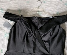 Alfred Sung Off The Shoulder Black Formal Dress Size 18 NWT