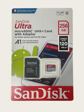 SanDisk 256GB Ultra Micro SD SDXC A1 Class 10 120MB/s 4K HD Memory Card...