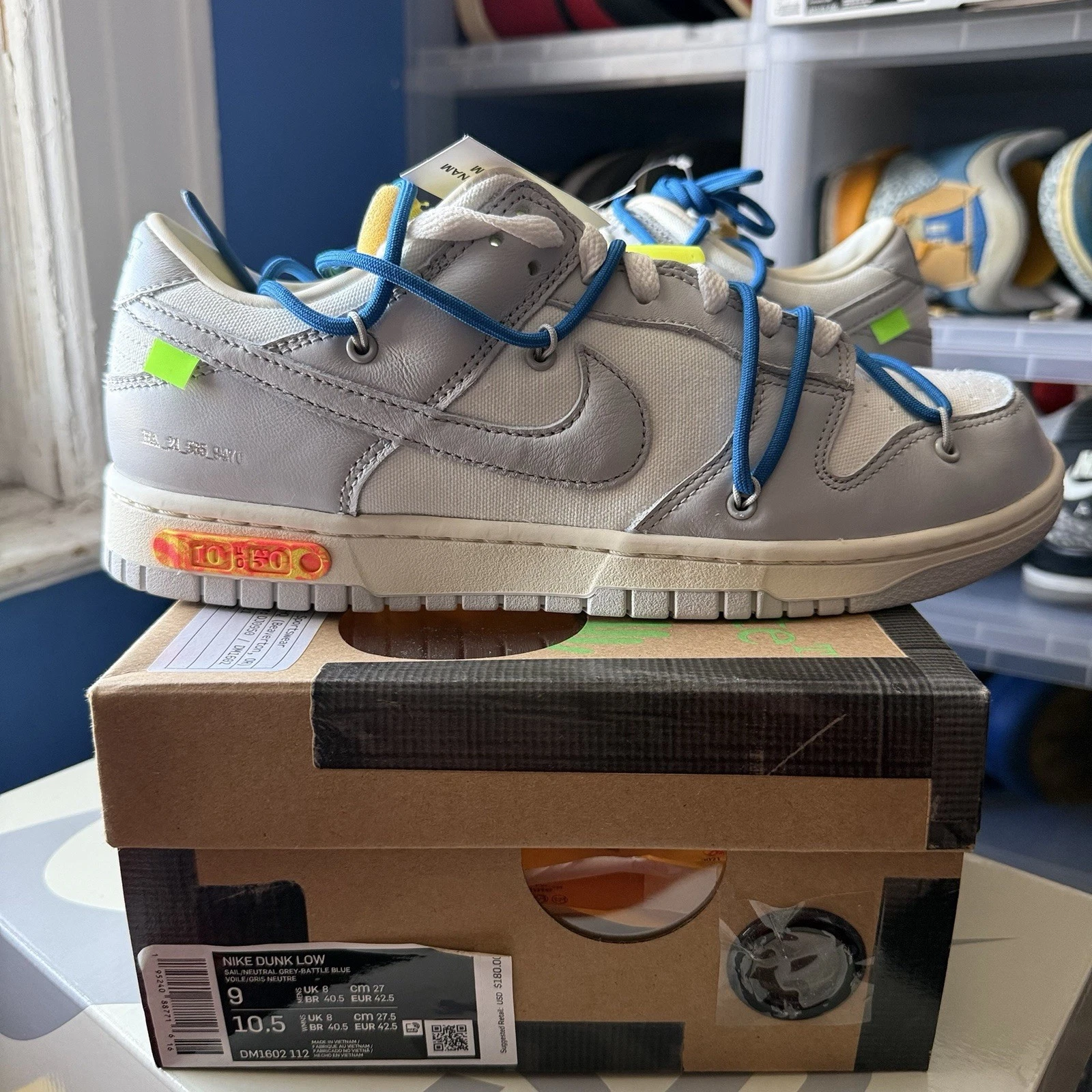 Size 9 - Off-White x Nike Dunk Low Lot 10 of 50 New Fast Ship