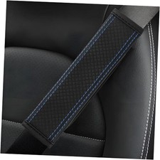 2PCS Car Seat Belt Cover, Soft Shoulder Strap Covers for More Black Blue