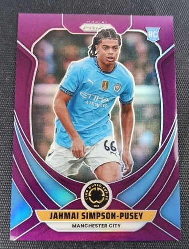 Jahmai Simpson-Pusey 2025 Panini Prizm FIFA Club World Cup Purple 066/125 RC
