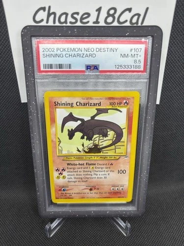 2002 Pokemon Shining Charizard Neo Destiny Secret Rare Holo #107 PSA 8.5 NM-MT
