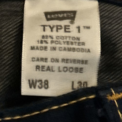 Jeans Levi's Type 1 Iconic blu dritto uomo taglia 38 X 30. super bello - Foto 6 di 11