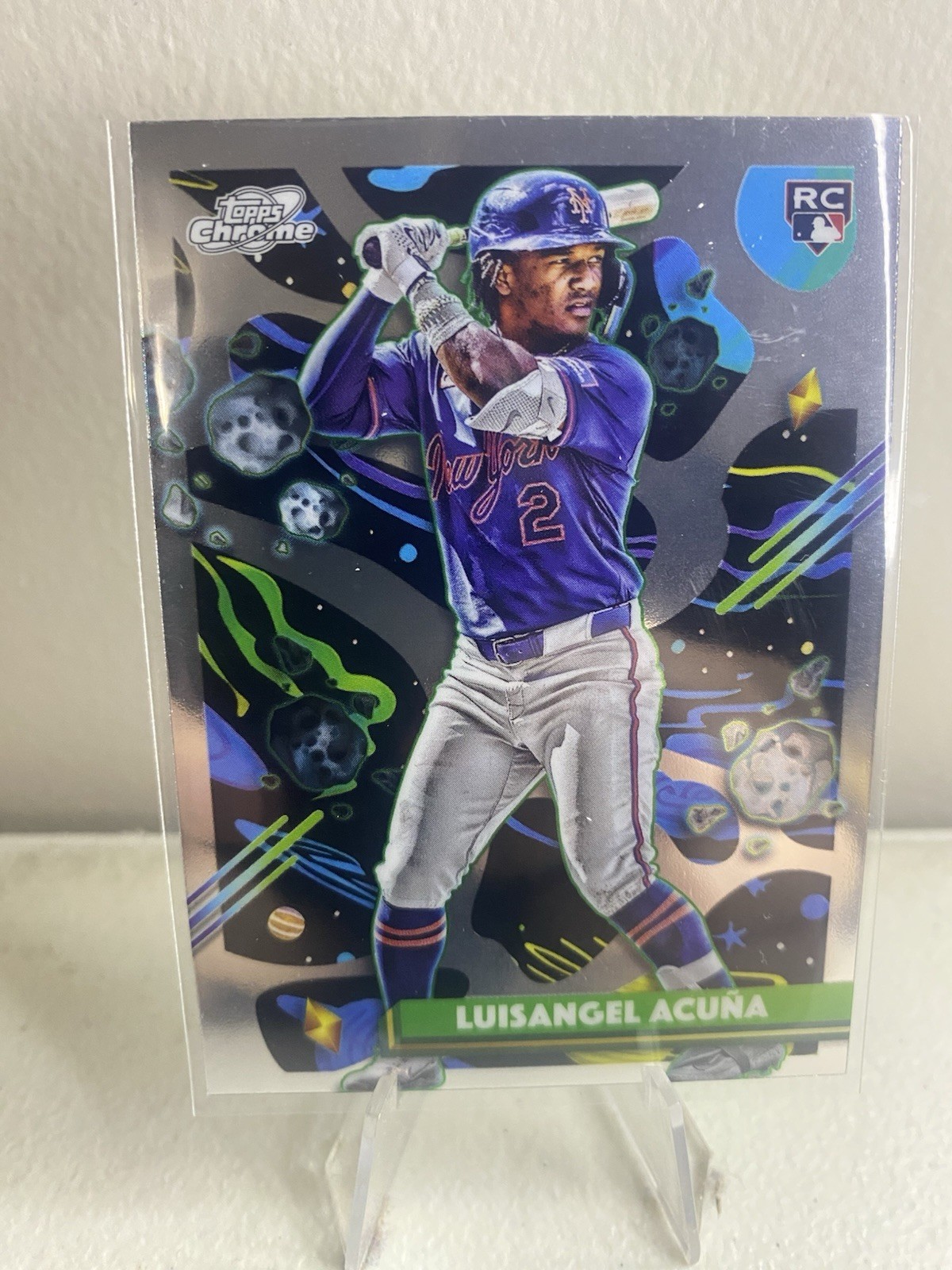 2025 Topps Chrome Cosmic #24 Luisangel Acuna RC