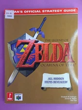 Legend of Zelda Ocarina Time Prima Official Strategy Guide N64 & Song Card