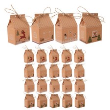  24 Pcs Small Cake Boxes Cookies Case Holiday Candy Holder Packaging
