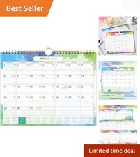 Elegant Colorful 2026 Monthly Calendar - 12 , 11x8.5, Twin-Wire Binding