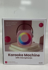 Portable Semitech Karaoke Machine w/Microphones K29, EUC