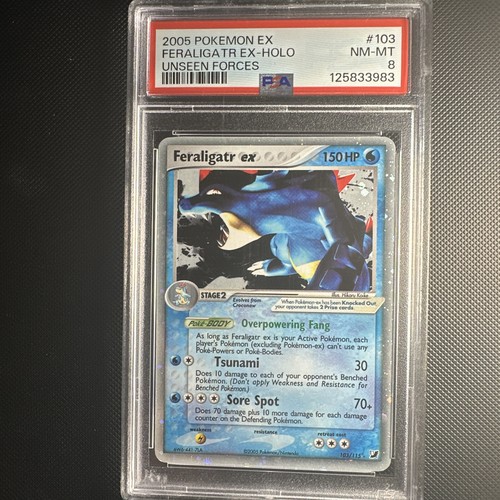 Feraligatr ex graded PSA 8 for sale on eBay