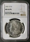1901 O $1 Morgan Silver Dollar NGC MS63 PL