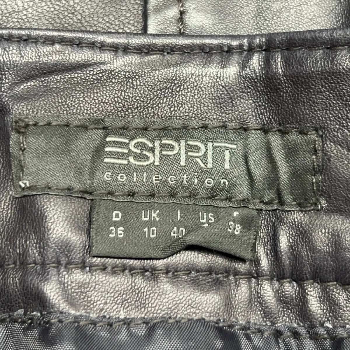 ESPRIT Collection, Wickelrock, Größe: 36, Schwarz, Leder/Polyester #XAB