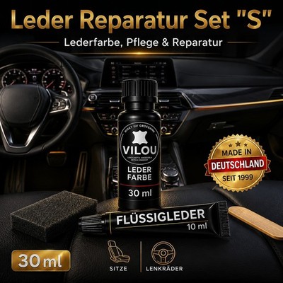 50ml Black Leather Repair Kit ''S''   Car Seats, Steering Wheel, Sofa