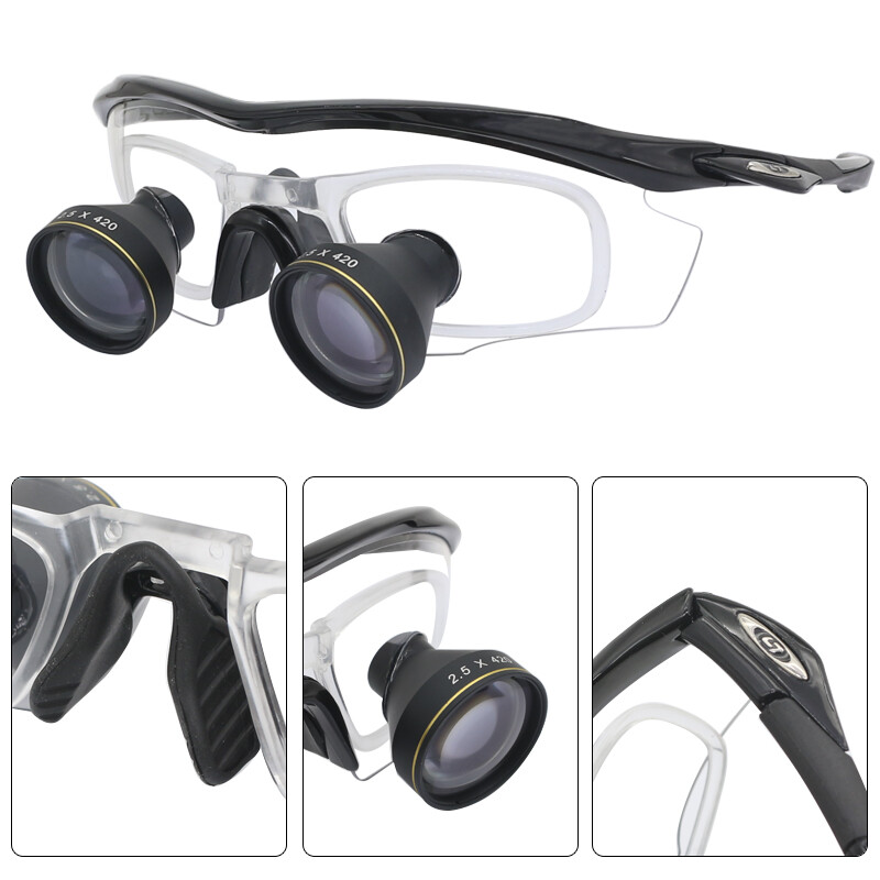 Ultralight Dental Loupes Glasses Medical Surgery Binocular Magnifier 2