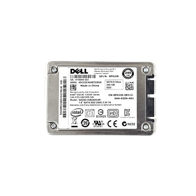 Dell 0PGJJ6 - 240GB SATA 6.0Gbps 1.8'' SSD - Intel SSD SSDSC1NB240G4R