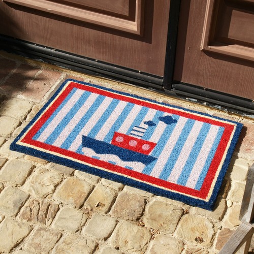 Alfombra Rubber-Cal ¡Bienvenido a bordo! Felpudo náutico, 18 por 30 pulgadas - Imagen 4 de 5