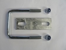 M12 zinc plated square u-bolts U bolts boat trailer cars livestock trucks PLATE