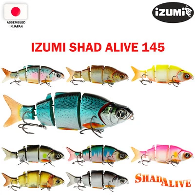IZUMI SHAD ALIVE 145 14.5 cm, 49.5 g Japan Floating Fishing Wobbler