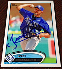 Joel Peralta - 2012 Topps Update Signed Autograph Auto Card #US-73 (Rays)
