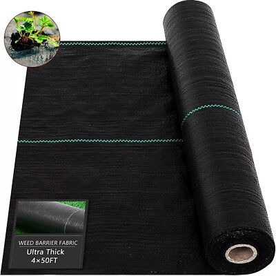 Agfabric 6x100ft Heavy-Duty Landscape Weed Barrier Woven UV Treated ...