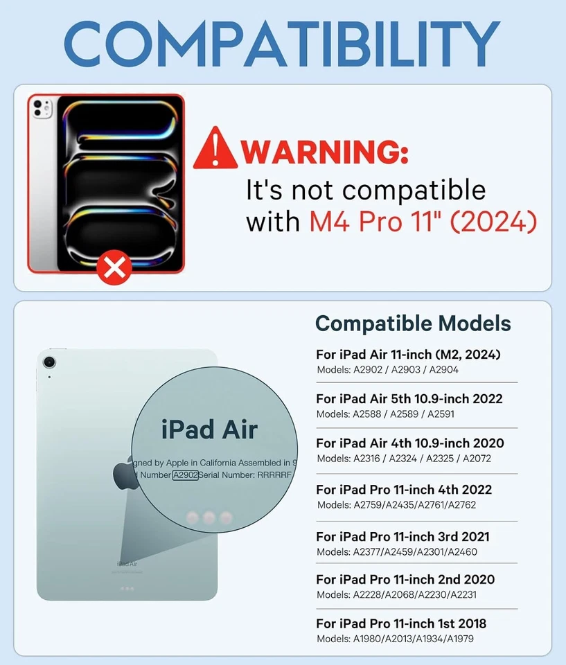 Keyboard Case iPad Air 11-inch (M2) 2024 & Air 4th/5th gen, Touchpad - Image 3 of 4