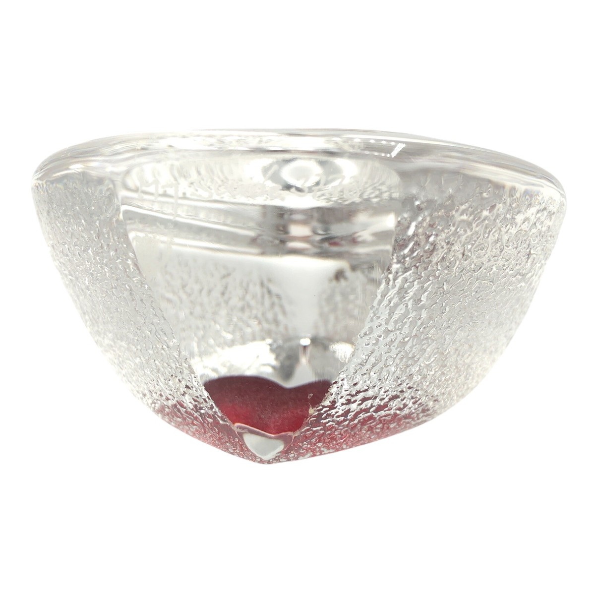 Vintage Mats Jonasson Maleras Handblown Crystal Medium Heart