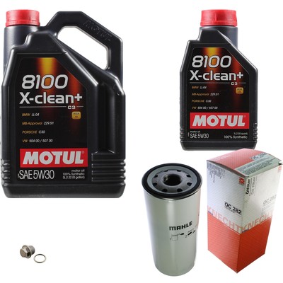 MAHLE Ölfilter 6 L Motul 5W-30 8100 X-clean+ für Subaru Impreza 2.5 AWD